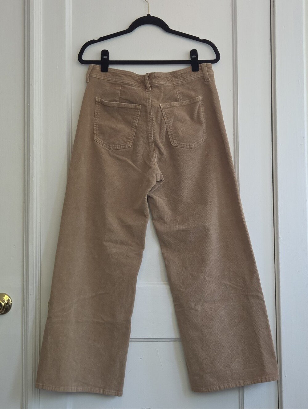 Universal Thread Oat Taupe Sailor Wide Leg Corduroy Pants Size 12 - Picture 2 of 7
